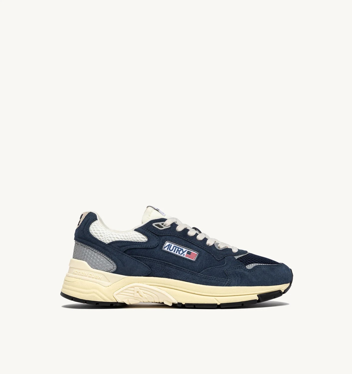 BASKETS HYPERWAY EN MESH ET DAIM BLUETTE ET MARSHMALLOW