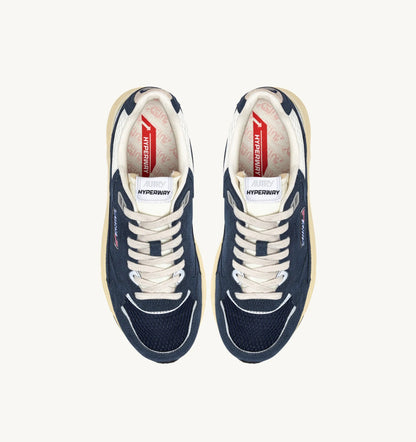 BASKETS HYPERWAY EN MESH ET DAIM BLUETTE ET MARSHMALLOW