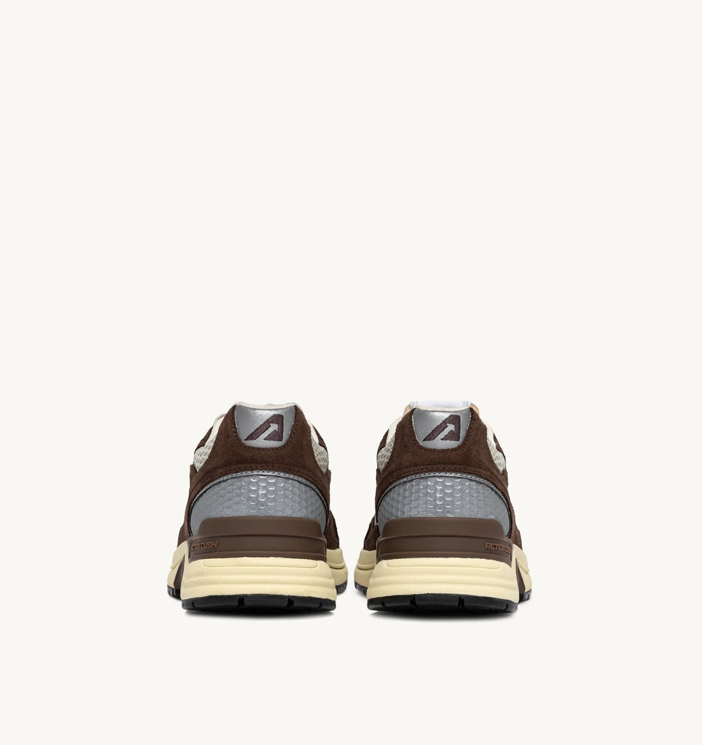 BASKETS HYPERWAY EN MESH ET DAIM SAND ET COTTO